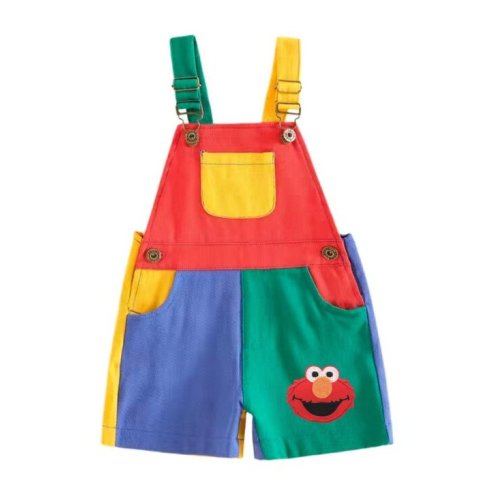 Elmo Overalls Elmo Jumpsuit Sesame Street Birthday  Elmo Bodysuit Elmo clothes