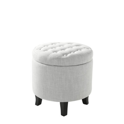 Winston Porter Anagha Tufted Round Upholstered Storage Ottoman & Reviews | Wayfair
