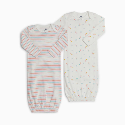 Small Story 2-Pack Gown - Shooting Stars, 0-6 M
