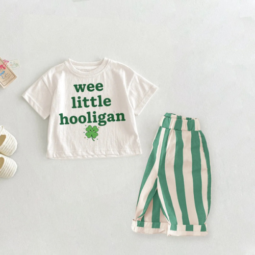 WEE LITTLE HOOLIGAN Baby Toddler Slogan 2-Piece Set