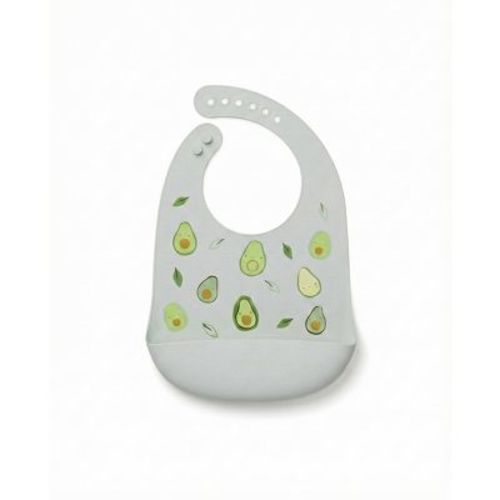 Loulou Lollipop Silicone Bib Printed - Avocado