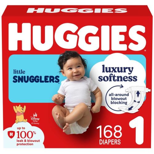 Huggies Little Snugglers Diapers - Size 1 - 168ct