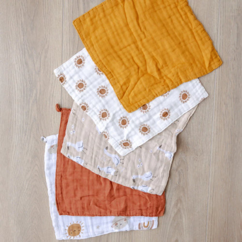 Bamboo Cotton Cloth Wipes | Reusable Wipes | Bear & Moo