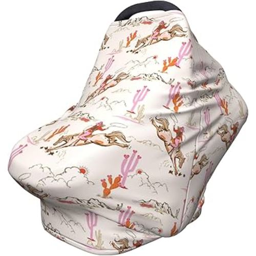 Western Baby Car Seat Covers Western Baby Stuff Multi-use Carseat Canopy for Boys and Girls Stretchy Infant Carseat Cover Shower Gifts