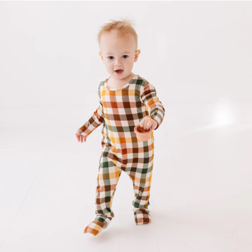 Autumn Plaid Day to Night Romper