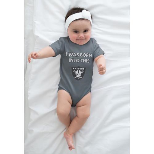 Las Vegas Raiders Baby Onesie - 'I Was Born Into This'