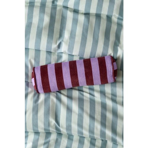 Awning Striped Round Bolster Pillow