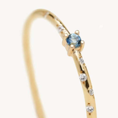 Audry Rose Dainty Starry Birthstone Ring