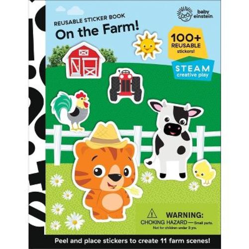 Baby Einstein: On The Farm! Reusable Sticker Book - By Pi Kids (paperback)