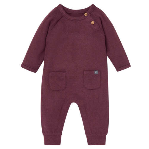 Baby Boys Purple Heather Raglan Sleeve & Long Leg Romper – Gerber Childrenswear