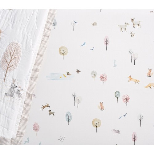 Dakota Woodland Organic Crib Fitted Sheet