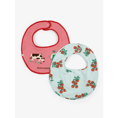 Juicy Tomatoes bib set x2