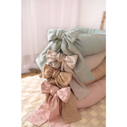 Premium Herringbone Linen Baby Nest