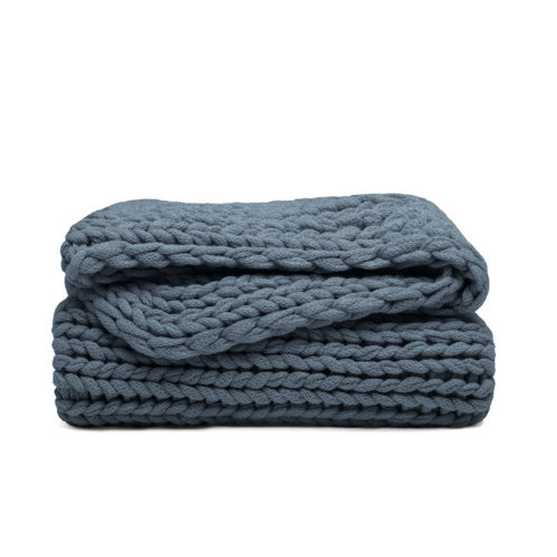 Becky Cameron Handmade Chunky Knit Throw Blanket & Reviews | Wayfair