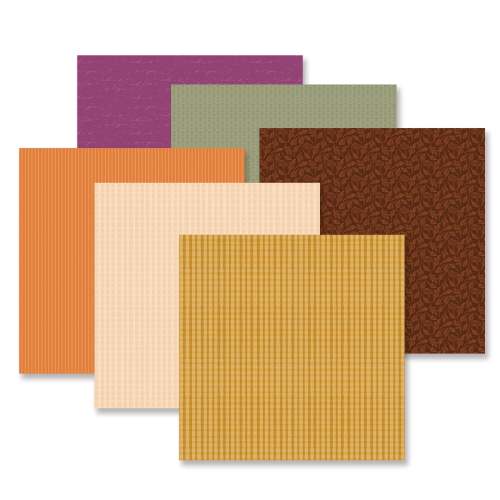 Autumn Abundance Tone-on-Tone Paper Pack (12/pk) | Creative Memories
