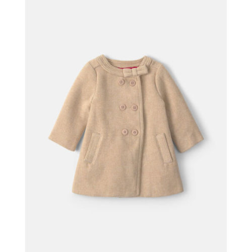 Baby Girl Bow Poplin Jacket - Brown - OshKosh B'gosh | Carter's