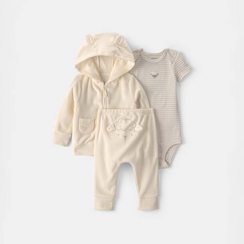 Carter's Baby Unisex 3-pc. Pant Set, Color: White - JCPenney