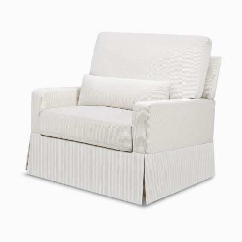 Namesake Crawford Pillowback Chair and a Half - Fog Chatham Stripe