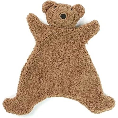 Lovey for Baby,Soft Baby Security Blanket,Snuggle Stuffed Animals Toy Baby Girl & Boy, Bear&Lamb Lovey Comforter Toy for Babies 0-12months,Baby Gifts for Infant and Toddler (Brown-Bear)