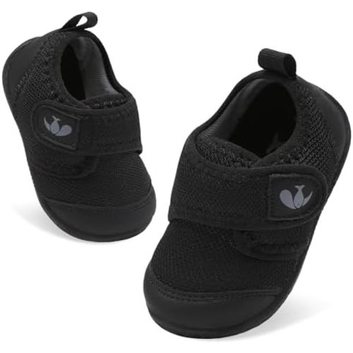 JOINFREE Baby Shoes Boys Girls First Walking Shoes Infant Breathable Barefoot Sneakers Toddler Infant Non-Slip Tennis Shoes