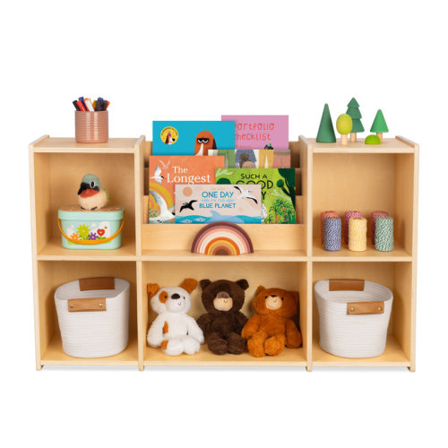 Latitude Run® Montessori Toy Storage Cabinet For Toddlers, 2-Tier Kids Bookcase Suitable For Classroom, Kindergarten, Kids Room, Playroom And Daycare Center & Reviews | Wayfair
