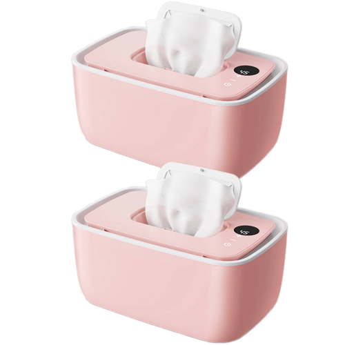 GJX Wipe Warmer,Top-Down Heating Baby Wipes,Smart Temperature Control Baby Wipe Warmer,Pink