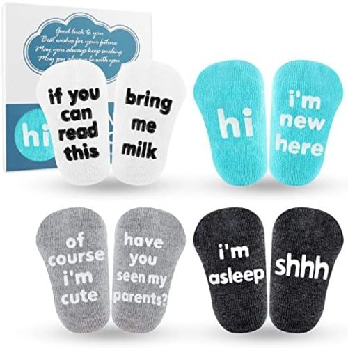 Moyel Baby Socks for Girls/Boys 0-12 Months Cute Baby Gifts for Newborn Baby Shower Gifts Baby Boy Gift Baby Girl Gift Set