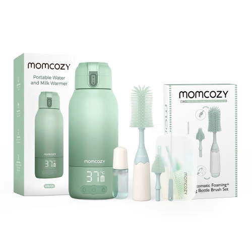 Momcozy Bottle Warmer + Portable Bottle Brush Set