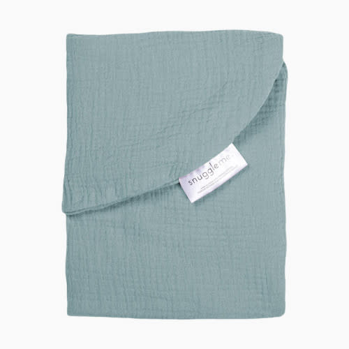 Snuggle Me Organic Infant Lounger Curve Muslin Cover - Slate