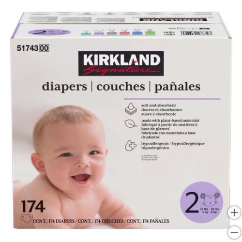 Size 2 Diapers (Unscented)