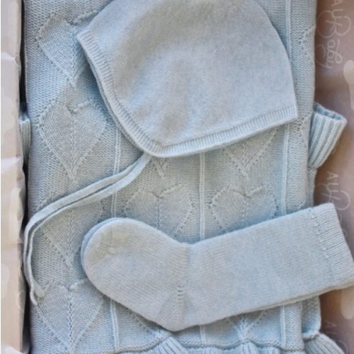 Cashmere Cloud Baby Blanket Gift Set - Hydrangea