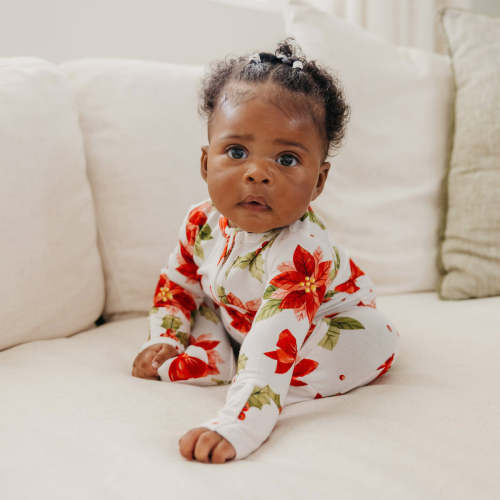 Bamboo Zip-Up Footie Pajama - Holly Anne