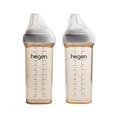 Hegen PCTO™ 330ml/11oz Feeding Bottle PPSU, 2-Pack with 2 x Fast Flow