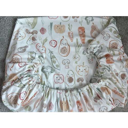 Boho Veggies Crib Bedding, Nursing Pillow, Spring Farm Baby Blanket, Changing Pad, Crib Sheet, Newborn Swaddle, Baby Gift, Vegetable Baby