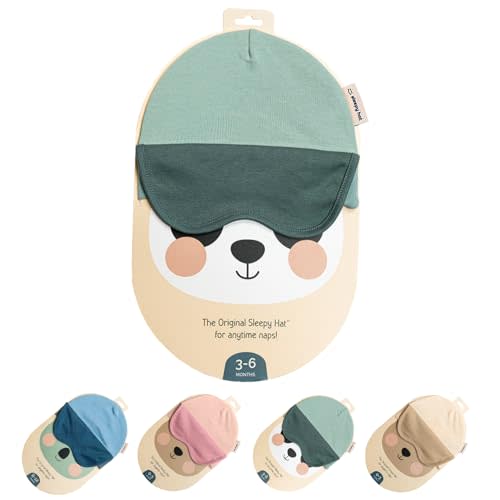 Sleepy Hat The Original Baby Sleep Mask & Soft Eye Shade – Newborn, Sun Hat & Beanie – Travel & Baby Gifts