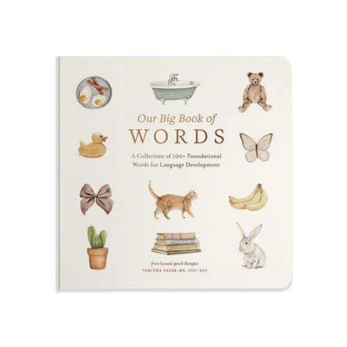 Our Big Book of First Words: A Collection of 100+ Foundational Words for Language Development (Tabitha Paige Children's Book Series)