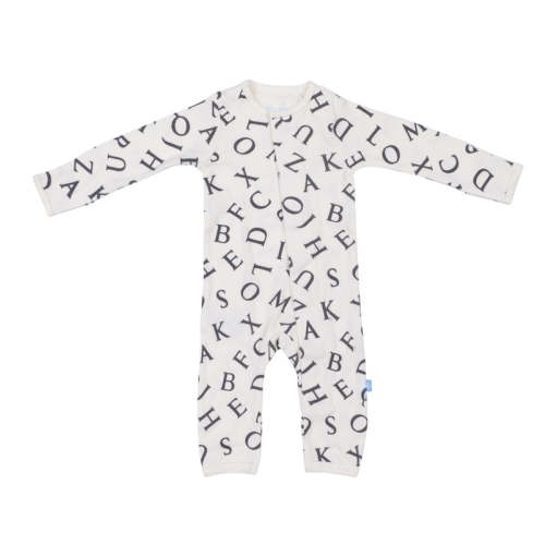 love letters organic cotton magnetic coverall