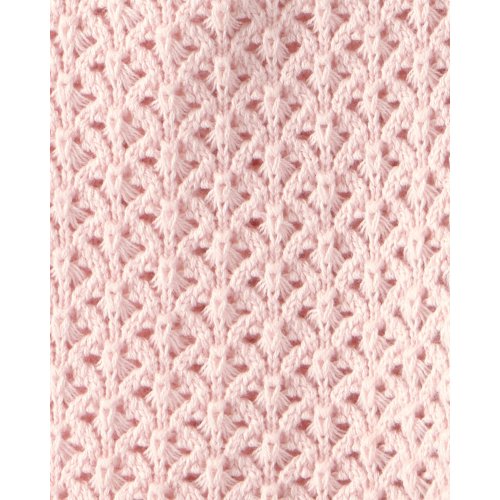 Baby Girl Organic Cotton Sweater Knit Romper