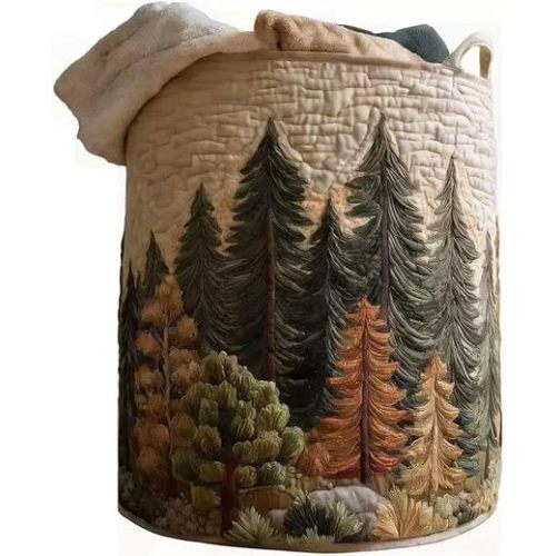 Quilted Basket With Handles