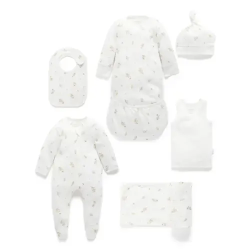 Purebaby Newborn Hospital Pack Wattle Bee - Vanilla | Baby Bunting AU