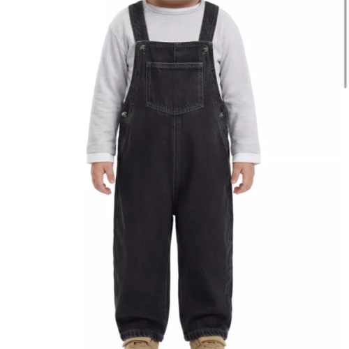 LONG DENIM OVERALLS - Black | ZARA United States