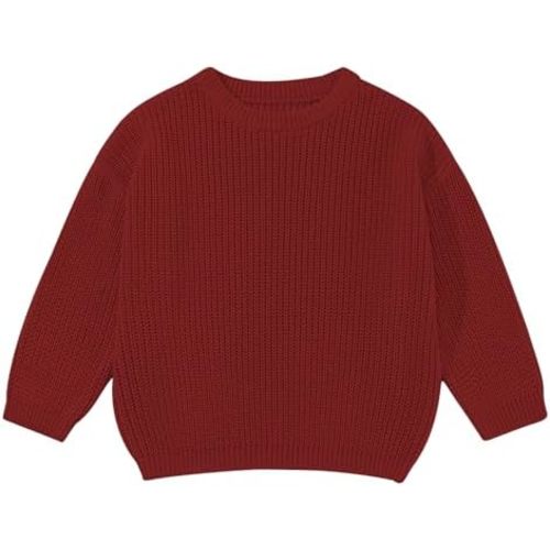 ESHOO Baby Girl Boy Knit Sweater Toddler Fall Winter Pullover Sweatshirt Warm Crewneck Long Sleeve Tops for Infant Kid 9M-5T
