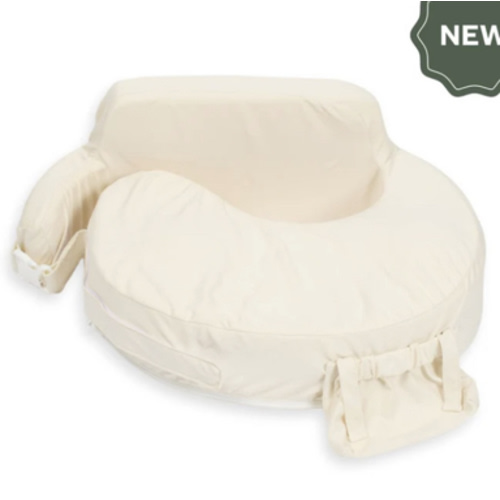 Super Deluxe Oat Nursing Pillow with 100% Organic Cotton Cover