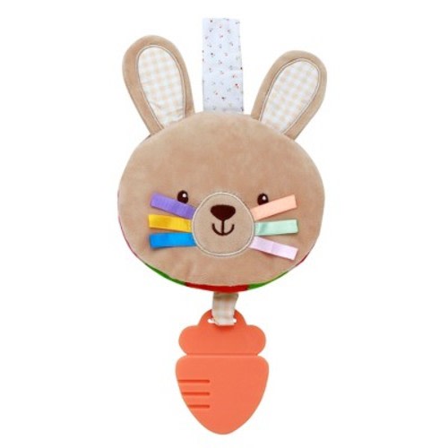 Magic Years 7 inch Plush Bunny Activity Book with Teether and Travel Loop