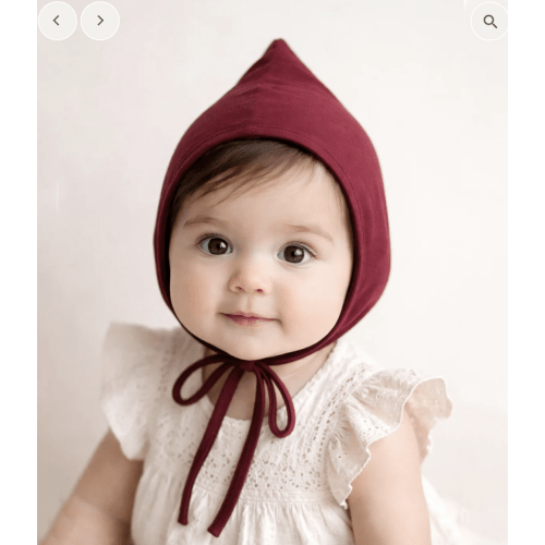 Organic Cotton Pixie Bonnet Hat - Olive & Cradle