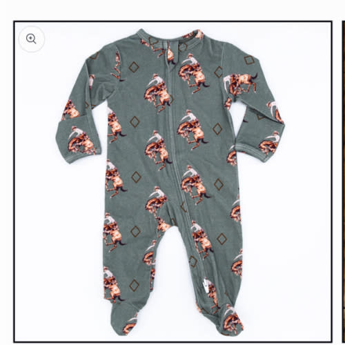 Teal Bronc Jammies – Cowkid Clothing Company