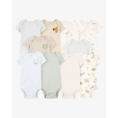 Baby 10-Pack Short-Sleeve Bodysuits | Carter's
