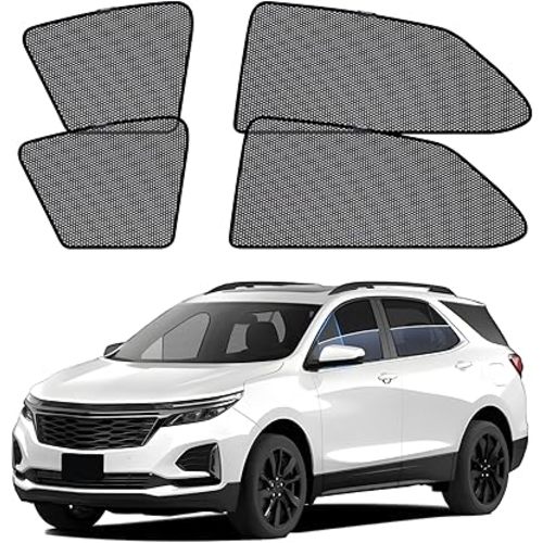 ZATOOTO Car Window Shades for Equinox 2018-2024, Car Window Cover for Baby Sun Shade Blocker Breathable Mesh Reduce UV Rays and Heat Insulation, Privacy Protection for Camping Rest