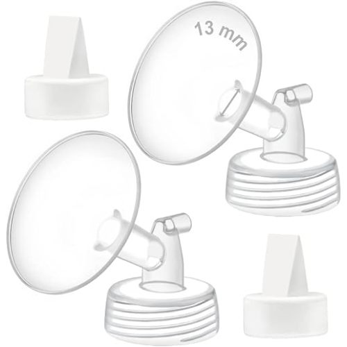 Maymom 13mm Flange and Duckbill Valve Compatible with Spectra S1 Spectra S2 Spectra 9 Plus Not Original Spectra Pump Parts Replace Spectra S2 Pump Parts Spectra Flange Spectra Duckbill Valve