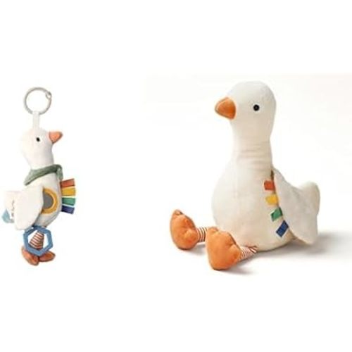 Itzy Ritzy Goose Bundle - Includes Goose Car Seat Toy & Goose Plush Toy